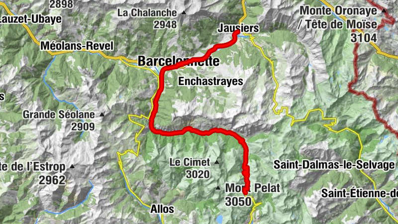 Barcelonnette - Faucon-de-Barcelonnette - Église Saint-Laurent - Refuge de la Cayolle