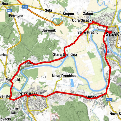 Sisak - Petrinja - Kapelica