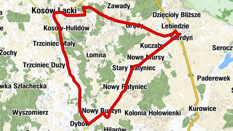 Sterdyń - Lebiedzie - Kosów Lacki - Kościół pw. Narodzenia Najświętszej Maryi Panny