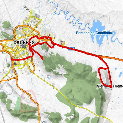 Cáceres - Ermita de San Marquino - Ermita del Amparo - Santuario de la Vigen de la Montaña