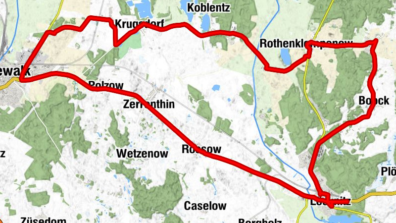 Mewegen - Löcknitzer Kirche - Dorfkirche Krugsdorf - Kirche Rothenklempenow