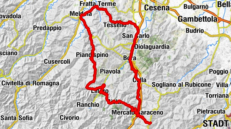 Bora - Chiesa di San Donato in Polenta - Monte Maiavolo - Borello