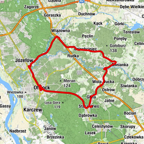 Stara Wieś - Glina - Józefów - Otwock