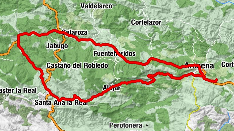 La Zulema - Aracena - Puerto de la Palanca