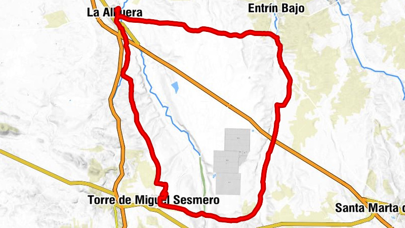 La Albuera - Las Peñuelas - Torre de Miguel Sesmero - Entrín Alto