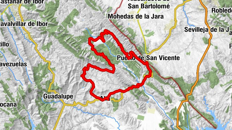 Alía - La Calera - Puerto de San Vicente - Cerro Alto