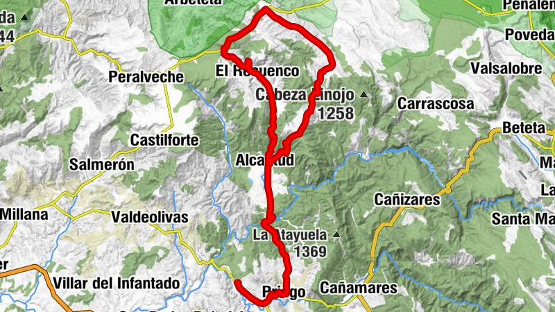 Vega Cesma - Priego - Alcantud - El Pozuelo