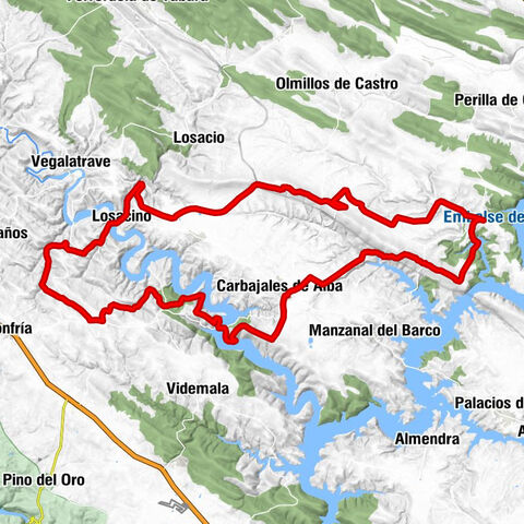 Carbajales de Alba - Santa Eufemia del Barco - Valdetejas - Losacino