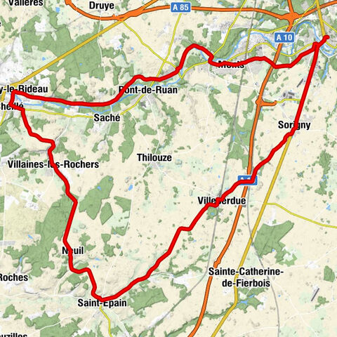 La Gare - Église Saint-Pierre-ès-Liens - Église Saint-Jacques - La Taille aux Renards