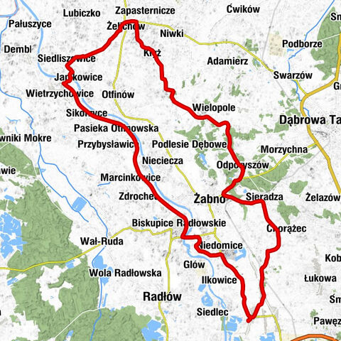 Kościół pw. Świętej Trójcy w Bobrownikach Wielkich - Punkt dojazdowy - Kościół św. Zygmunta w Żelichowie - Kościół pw. Świętego Sebastiana