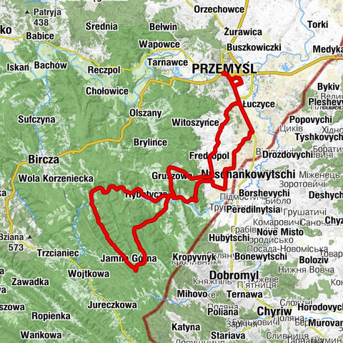 Łukasińskiego - Wierch - Cerkiew Podwyższenia Krzyża Świętego - Przemyśl