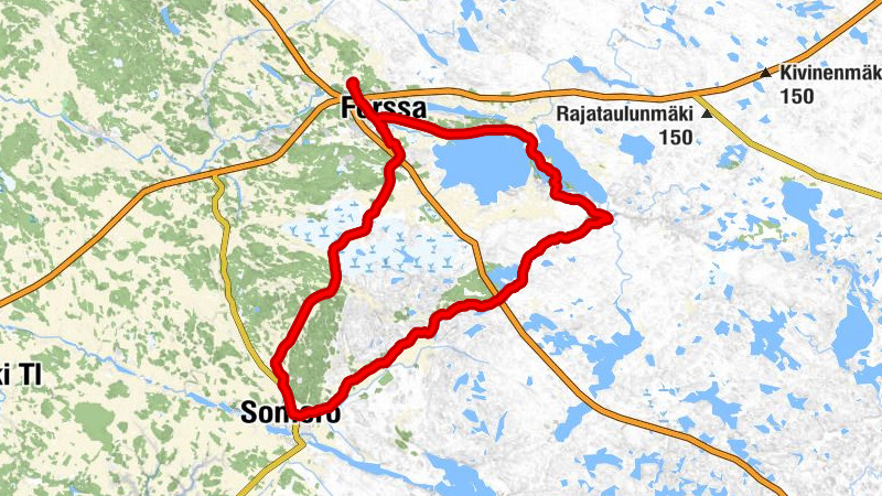 Inki - Forssa - Somero - One Way Forssa