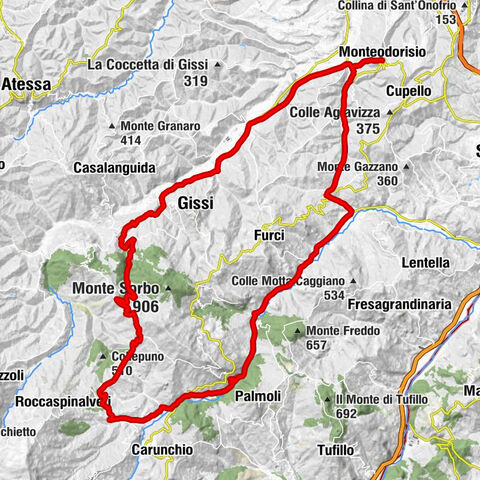 Monteodorisio - Pantano - San Cristoforo - Carpineto Sinello