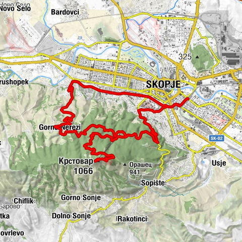 Скопје - Скопје 63 - Планинарски дом „Даре Џамбаз“ - Крстовар
