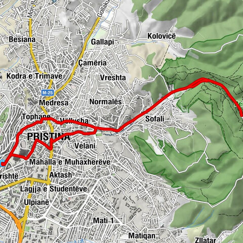 Prishtinë - Xhamia e Madhe - Xhamia e Pirinazit - Xhamia Alaudin