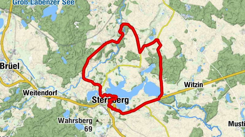 Rosenow - Strandpavillon - Sternberg - Witzin