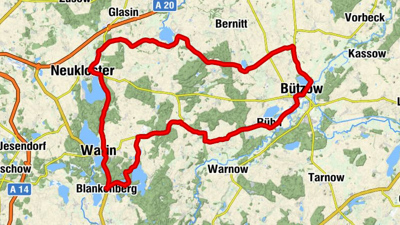 Blankenberg (Meckl) - Feldsteinkirche Baumgarten - Neuapostolische Kirche Bützow - Kirche Moisall