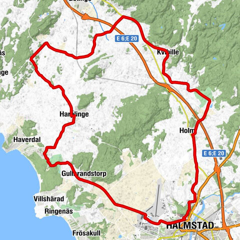 Harplinge - Sandslätt - Lynga - Halmstad