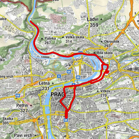 I. P. Pavlova - Florenc - svatý Kříž - Praha