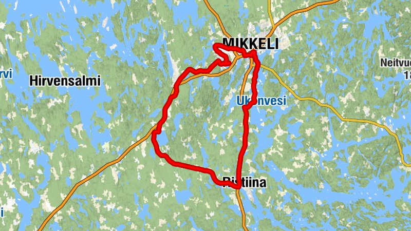 Orijärvi - Otava - Ristiina - Mikkeli