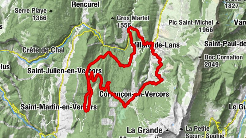 Villard-de-Lans - Tintaine - Col d'Herbouilly - L'Essarton