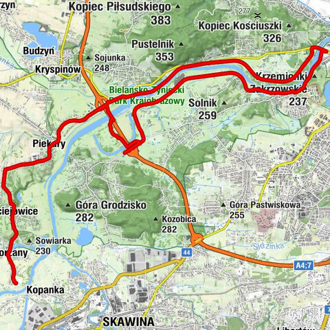 Dębniki - Cerkiew prawosławna im. św. Cyryla i Metodego (w budowie) - Kościół pw. Narodzenia Pańskiego - Kąty