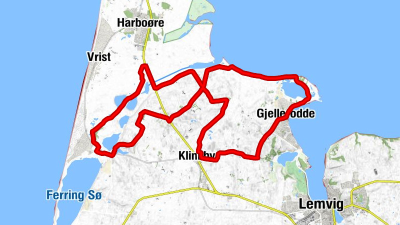 Gjellerodde - Engbjerg Kirke - Hygum Bakke - Underbjerg