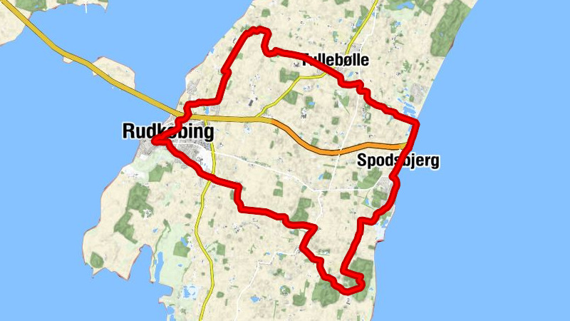 Rudkøbing - Rudkøbing Kirke - Godthåb - Skrøbelev Kirke