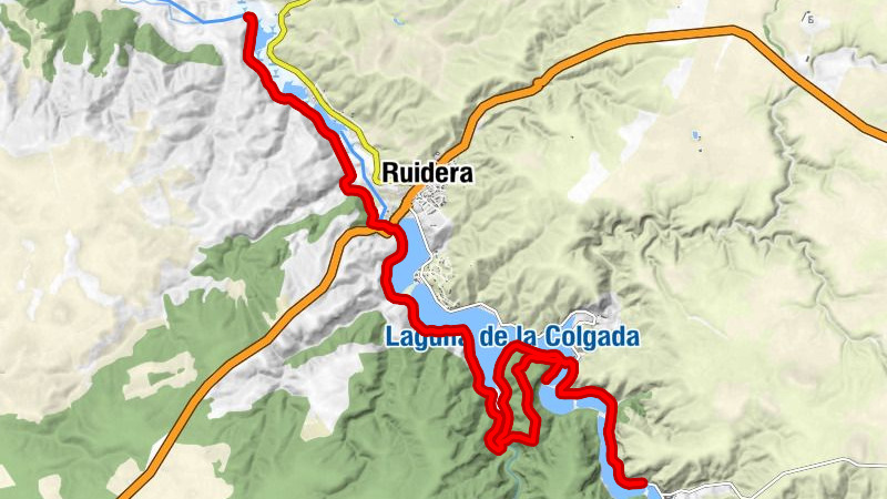 Restaurante La Lengua - Merendero La Noguera - Restaurante El Huerto - Cascada de El Hundimiento