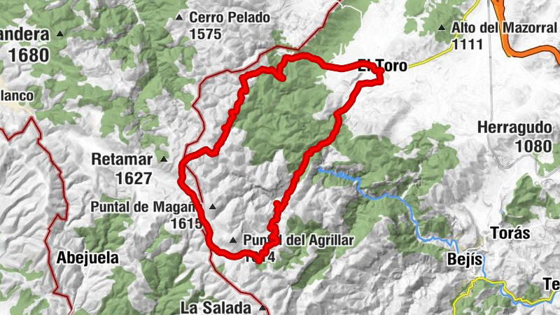 El Toro - Yermo Ancho - Collado de la baraja - Collado de La Nava Seca