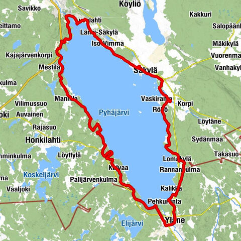 Säkylän kirkko - Vähä-Säkylä - Yläne - Säkylä