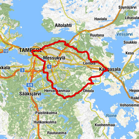 Kalevan kirkko - Niihamanvuori - Kangasala - Tampereen rauhanyhdistys