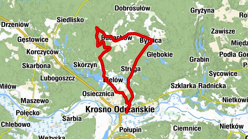 Krosno Odrzańskie - Osiedle Piastów - Kamień - Łochowice