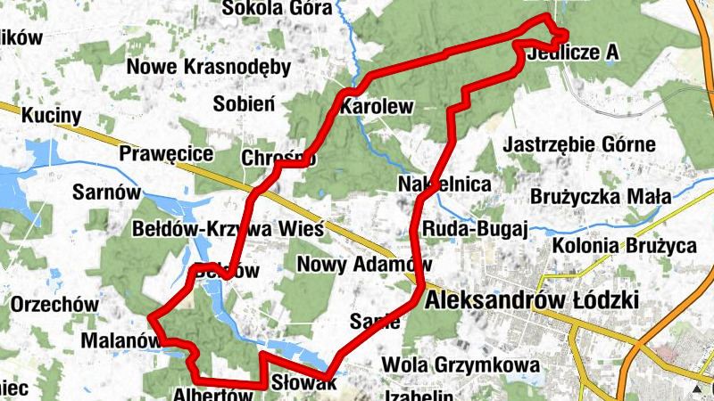 powiat zgierski - Ustronie - Jedlicze B - Kościół Wszystkich Świętych