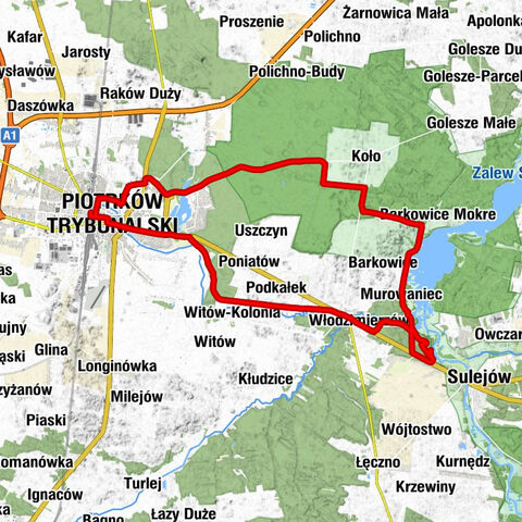 Piotrków Trybunalski - Kaplica cmentarna - Kościół Podwyższenia Krzyża Świętego - Cerkiew Wszystkich Świętych