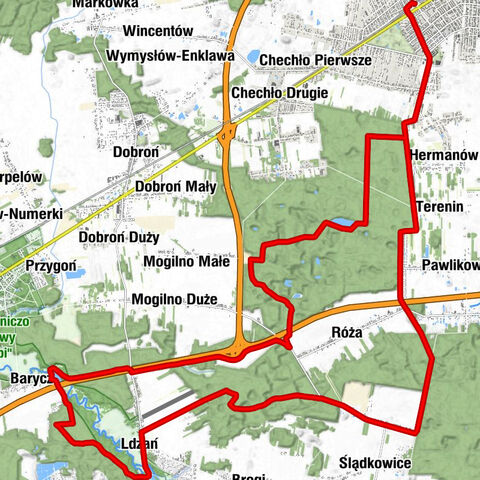 Pabianice - Barycz - Kolonia Ldzań