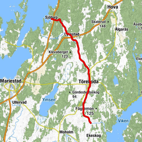 Vassbacken - Töreboda - Levsäng - Hajstorp
