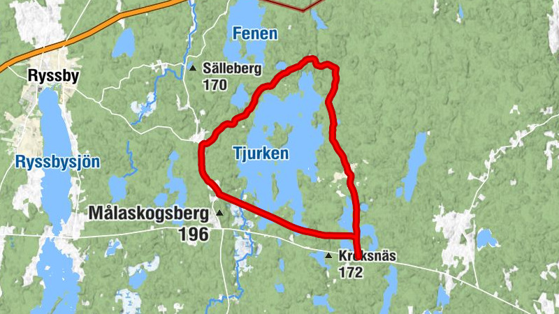 Ljungby kommun - Mårarp - Målaskog - Alvesta kommun
