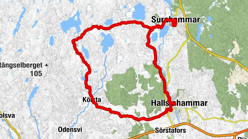 Hallstahammar - Agnesdal - Surahammar
