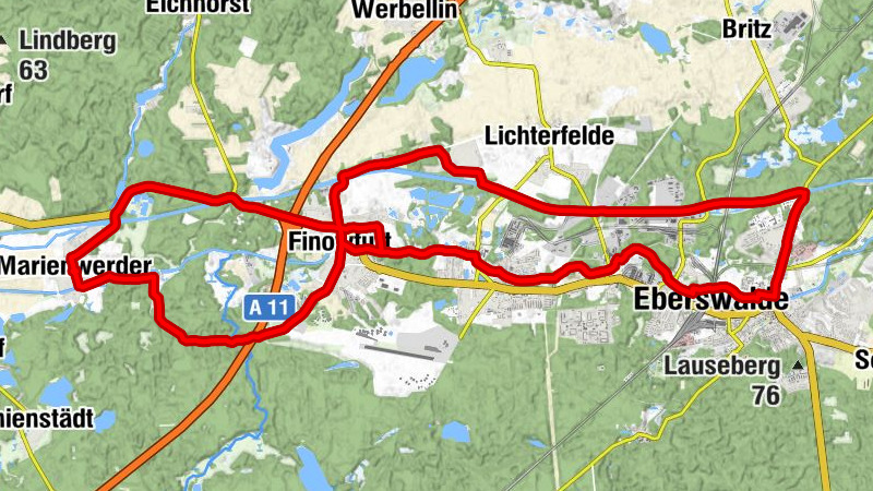 Dorfkirche Marienwerder - Gaststätte Zum Goldenen Anker - Evangelische Gemeinde Finowfurt - Hospitalkapelle St. Georg