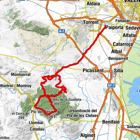 Picanya - Alteró d'Estral - Collado de Portitxol