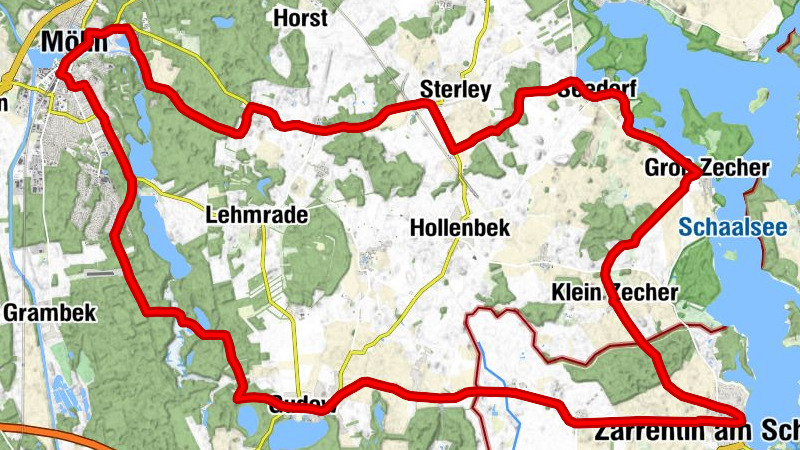 Mölln - Landhaus Hartz - St.-Marien-Kirche in Gudow - St. Petrus & St. Paulus - Kirche Zarrentin