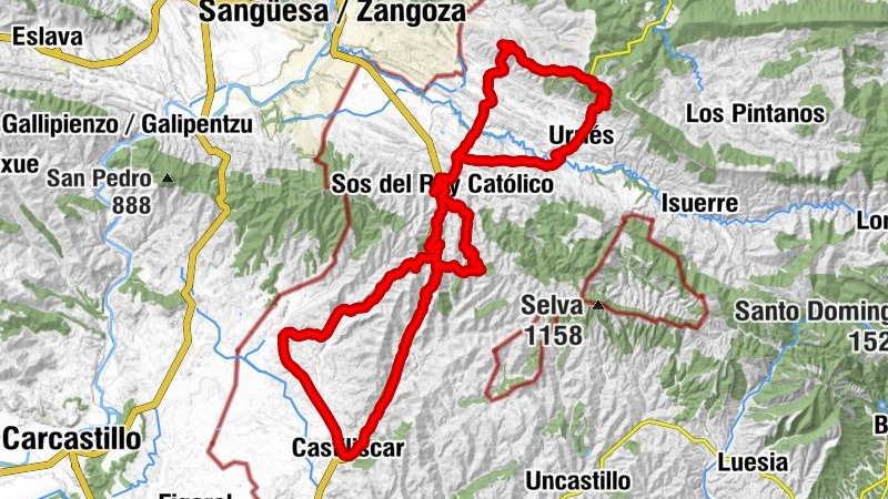 Sos del Rey Católico - Ermita de Santa Lucía - Navardún - Urriés