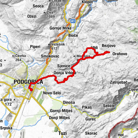 Podgorica - Drač - Gornja Vrbica