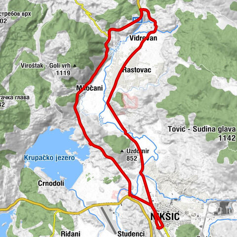 Nikšić - Buk - Vidrovan