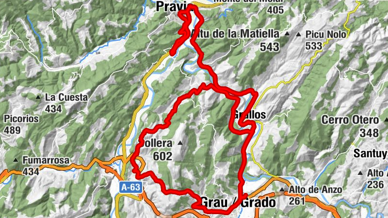 Grado/Grau - Iglesia de San Pedro de Grado - Iglesia de San Antolín de Las Dorigas - Estación de Grado