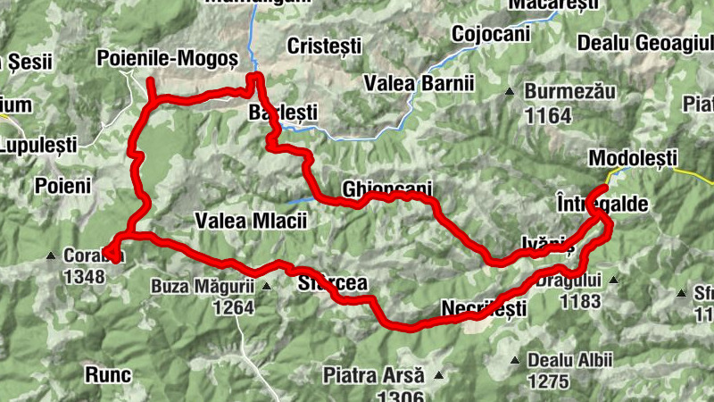 Întregalde - Ivăniș - Ghioncani - Negrileasa Buciumanilor