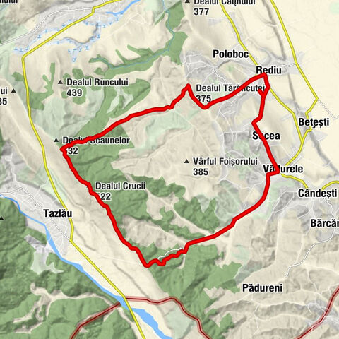 Rediu - Dealul Crucii - Dealul Tărăncuței