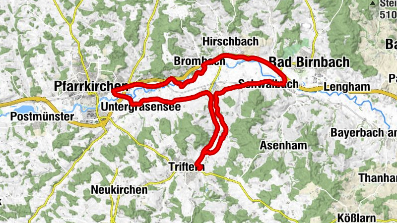 Triftern - Unterplaika - Lengsham - Pfarrkirchen
