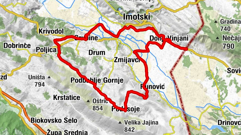 Klapirići - Pizzera Lučica - Imotski - Mračaj